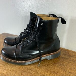 Dr Martens Lace up combat style leather boots like new